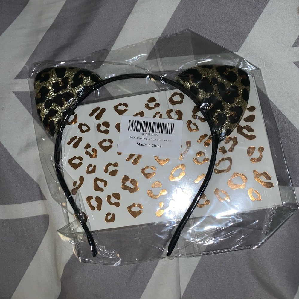 Cheetah Ears and Stickers
